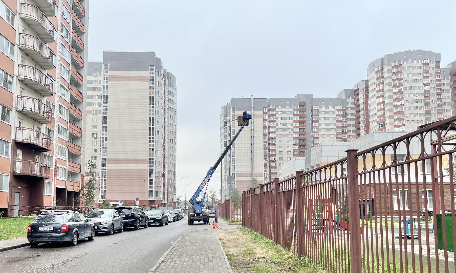 Балашиха, Подмосковье, Модернизация уличного освещения, Благоустройство дворов,