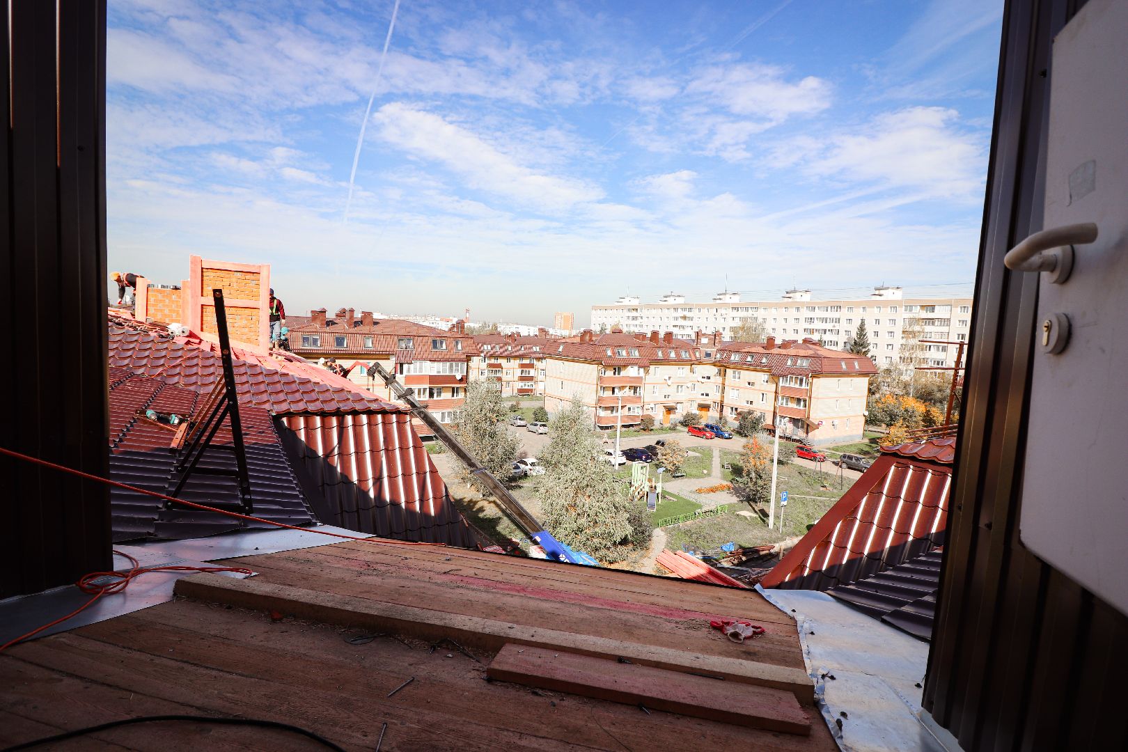 Клин, общество, ремонт крыши, ЖКХ,