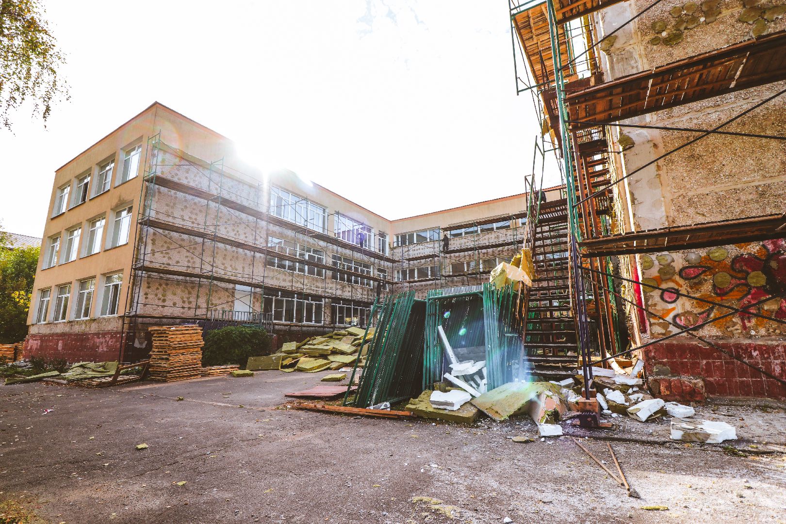 Клин, общество, Подмосковье, образование, ремонт школы,