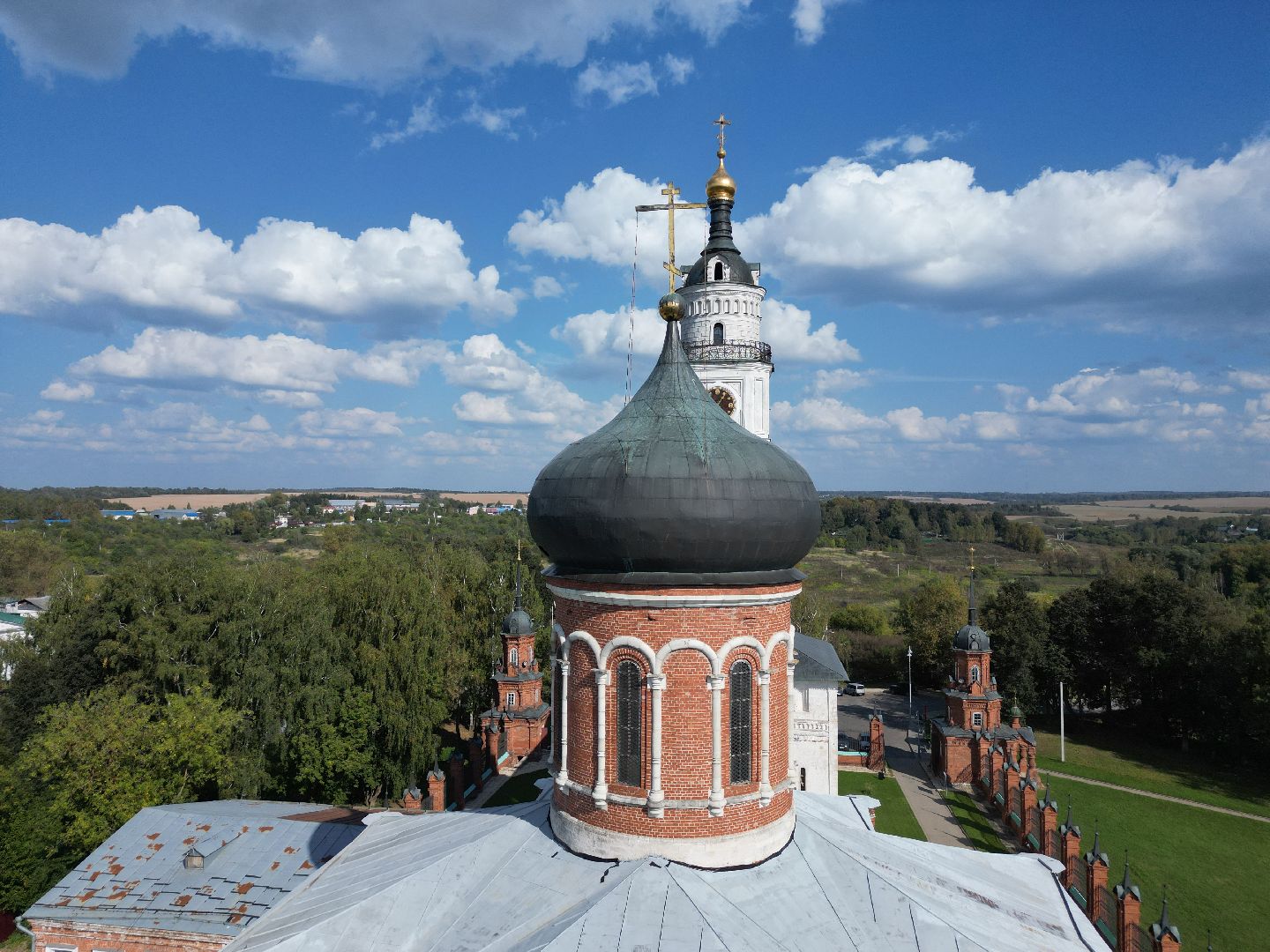 видео с коптера, волоколамск, кремль, города,