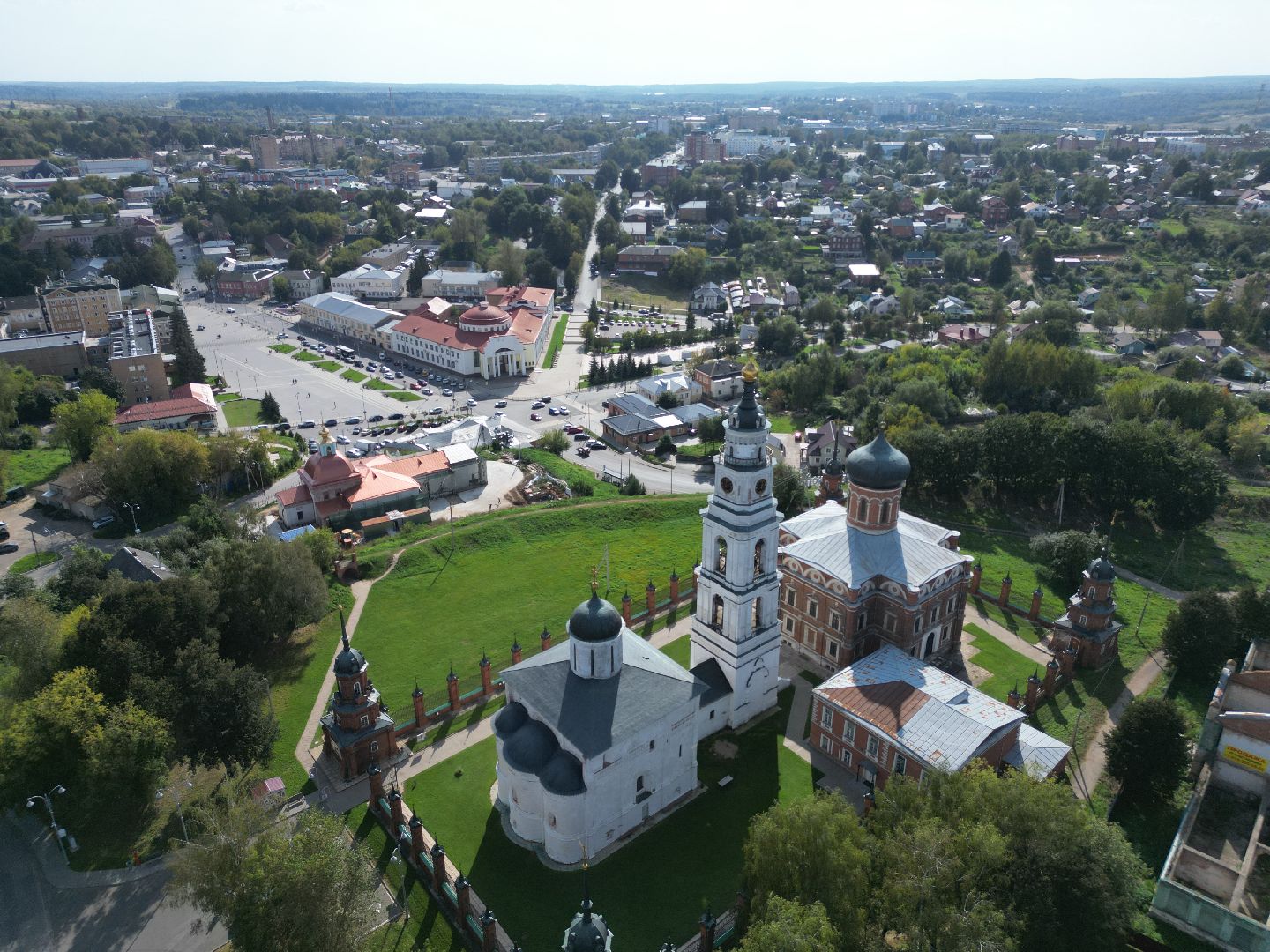 видео с коптера, волоколамск, кремль, города,