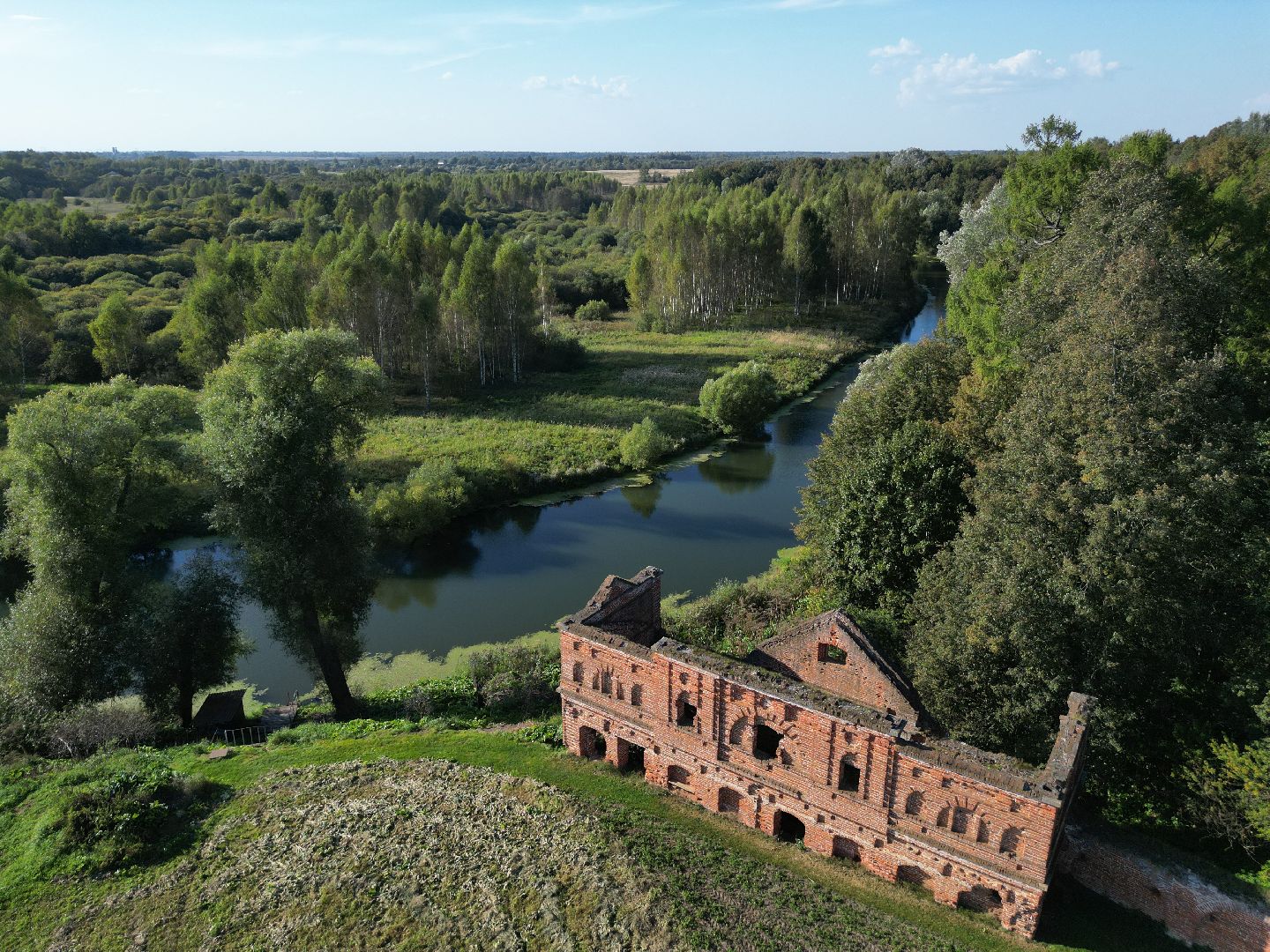 видео с коптера, волоколамск, усадьба, города, культура,