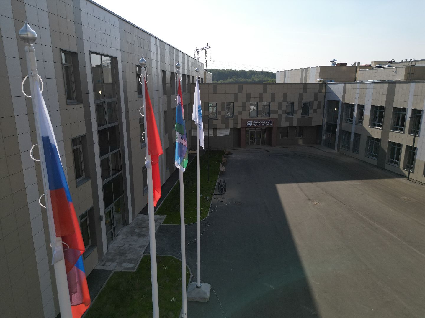 видео с коптера, мытищи, школа, образование, строительство,