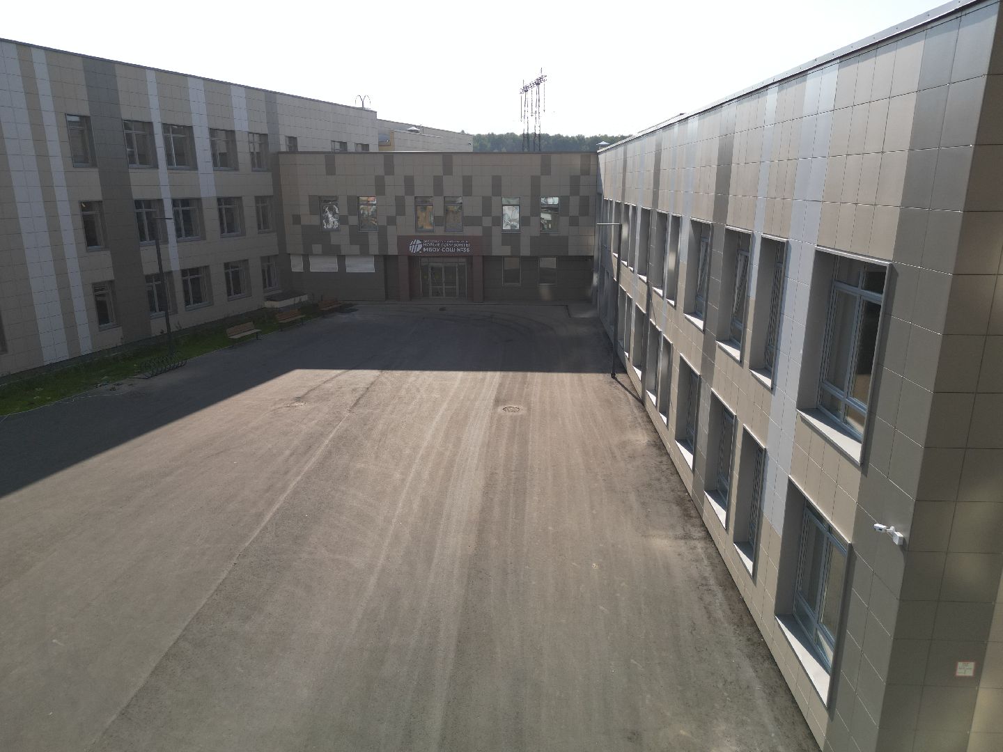 видео с коптера, мытищи, школа, образование, строительство,