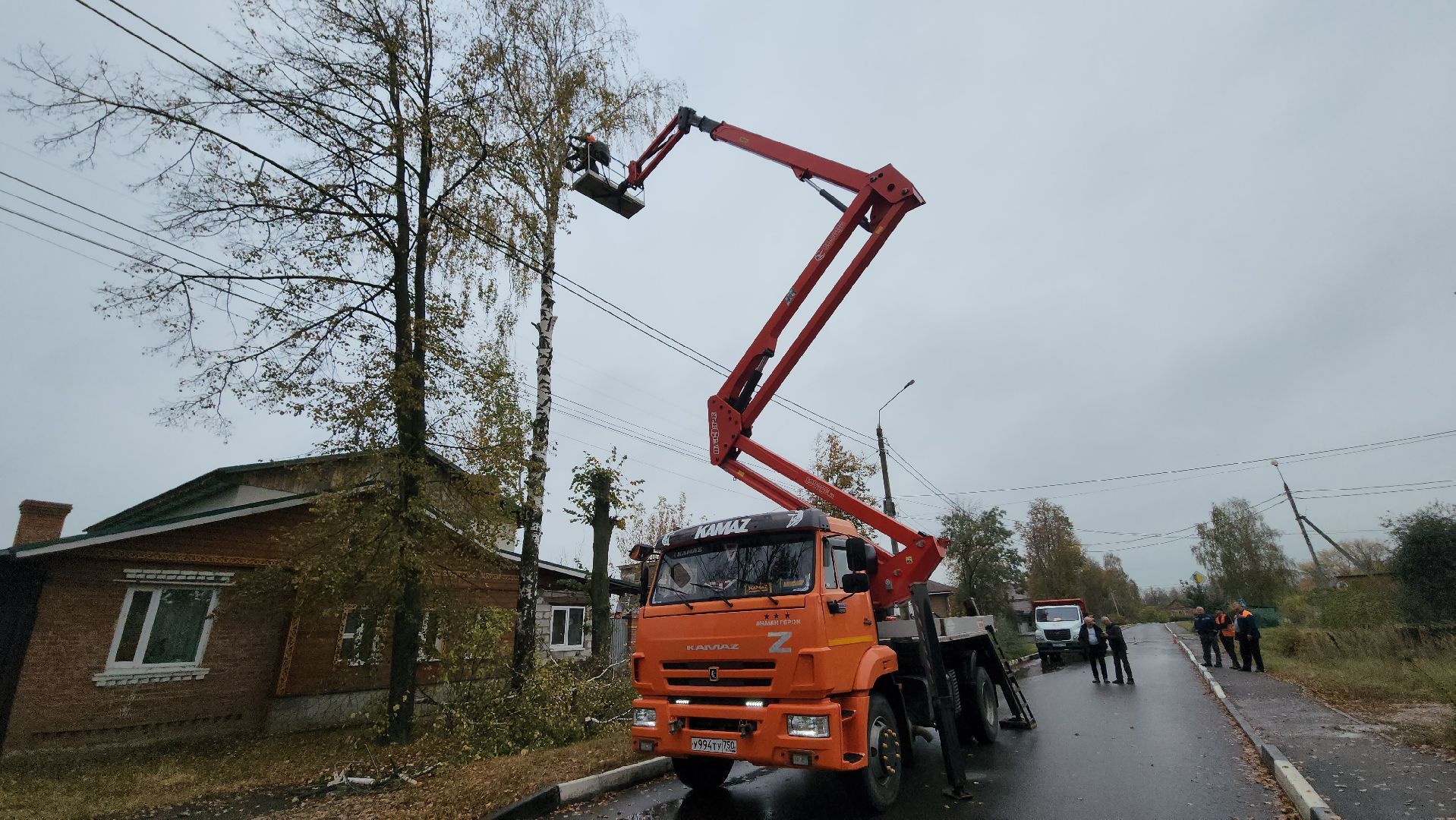 серпухов, сво, комбинат благоустройства, спилили дерево, центр поддержки военных,