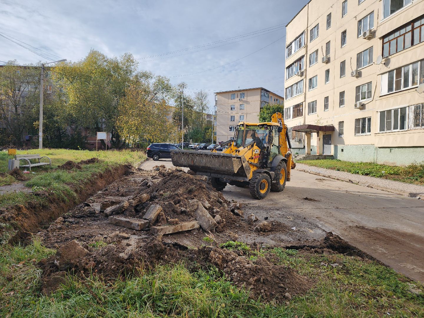 благоустройство, серпухов, подмосковье, комплексное благоустройство двора,