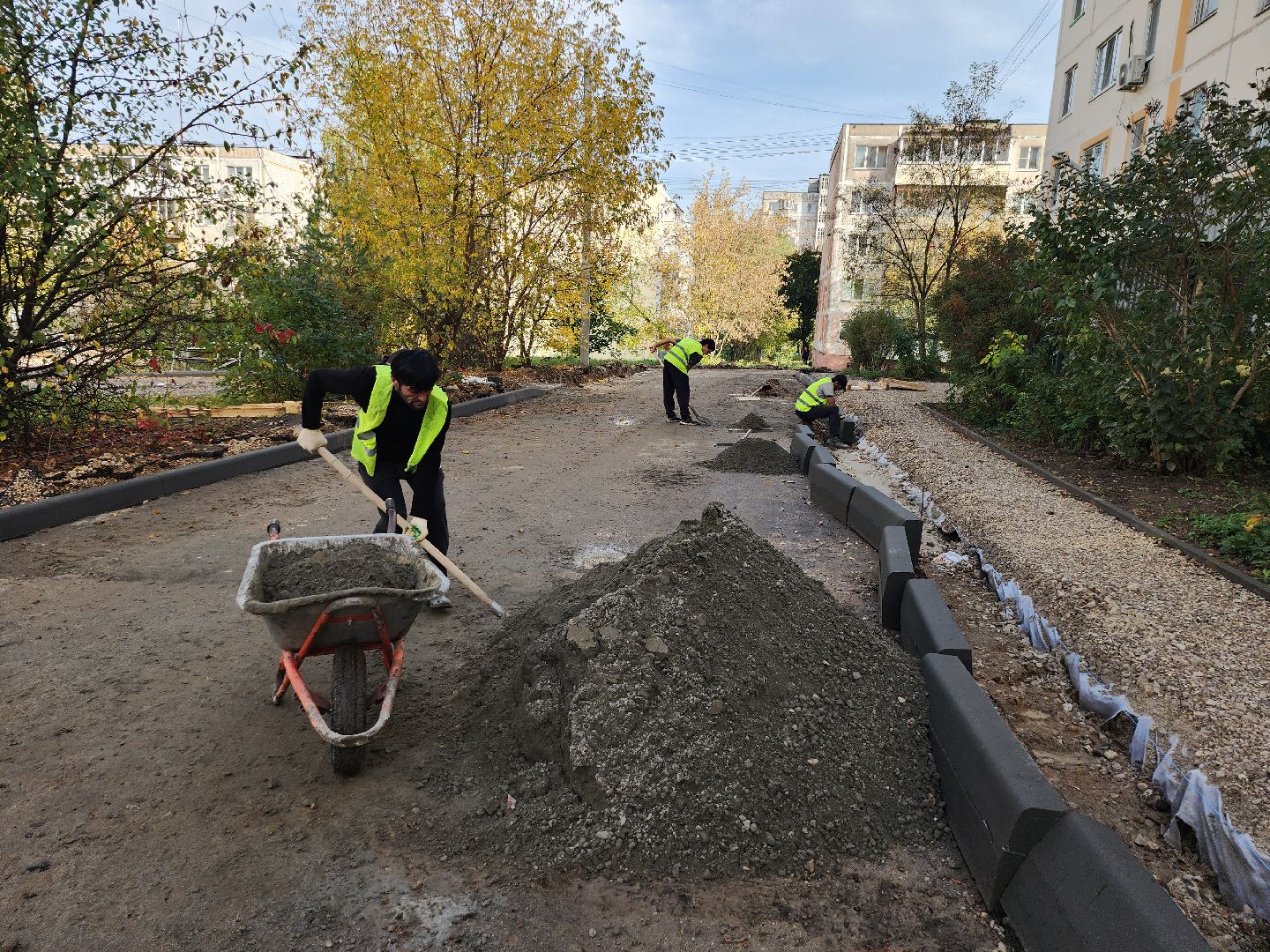 благоустройство, серпухов, подмосковье, комплексное благоустройство двора,