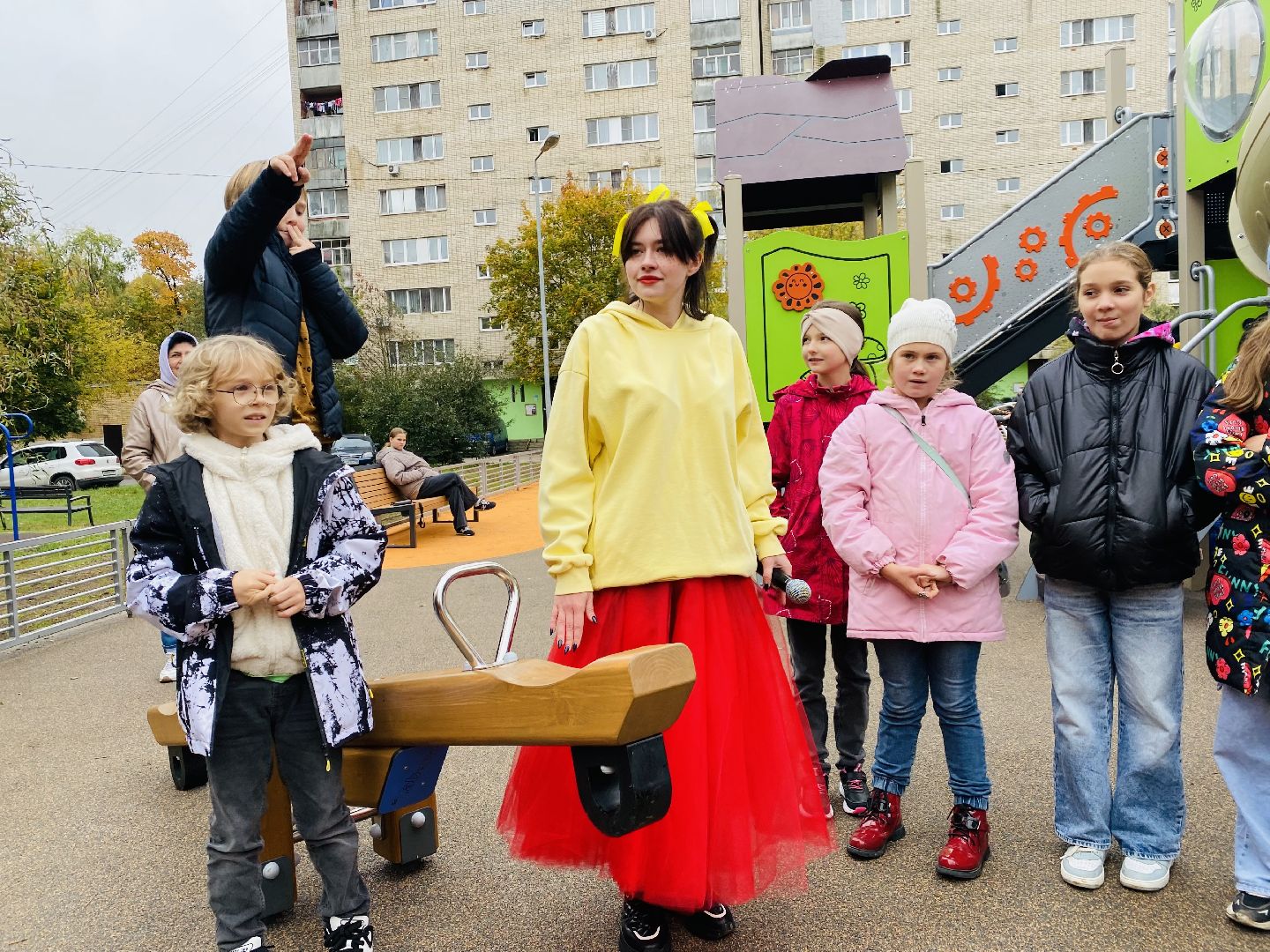 Губернаторская площадка, Программа губернатора, детская площадка, Домодедово, Подмосковье, дети, торжественное открытие,