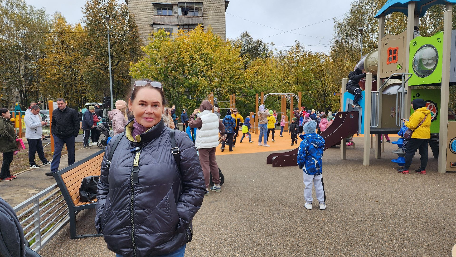 Губернаторская площадка, Программа губернатора, детская площадка, Домодедово, Подмосковье, дети, торжественное открытие,