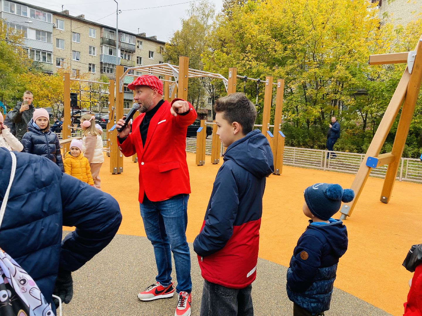 Губернаторская площадка, Программа губернатора, детская площадка, Домодедово, Подмосковье, дети, торжественное открытие,