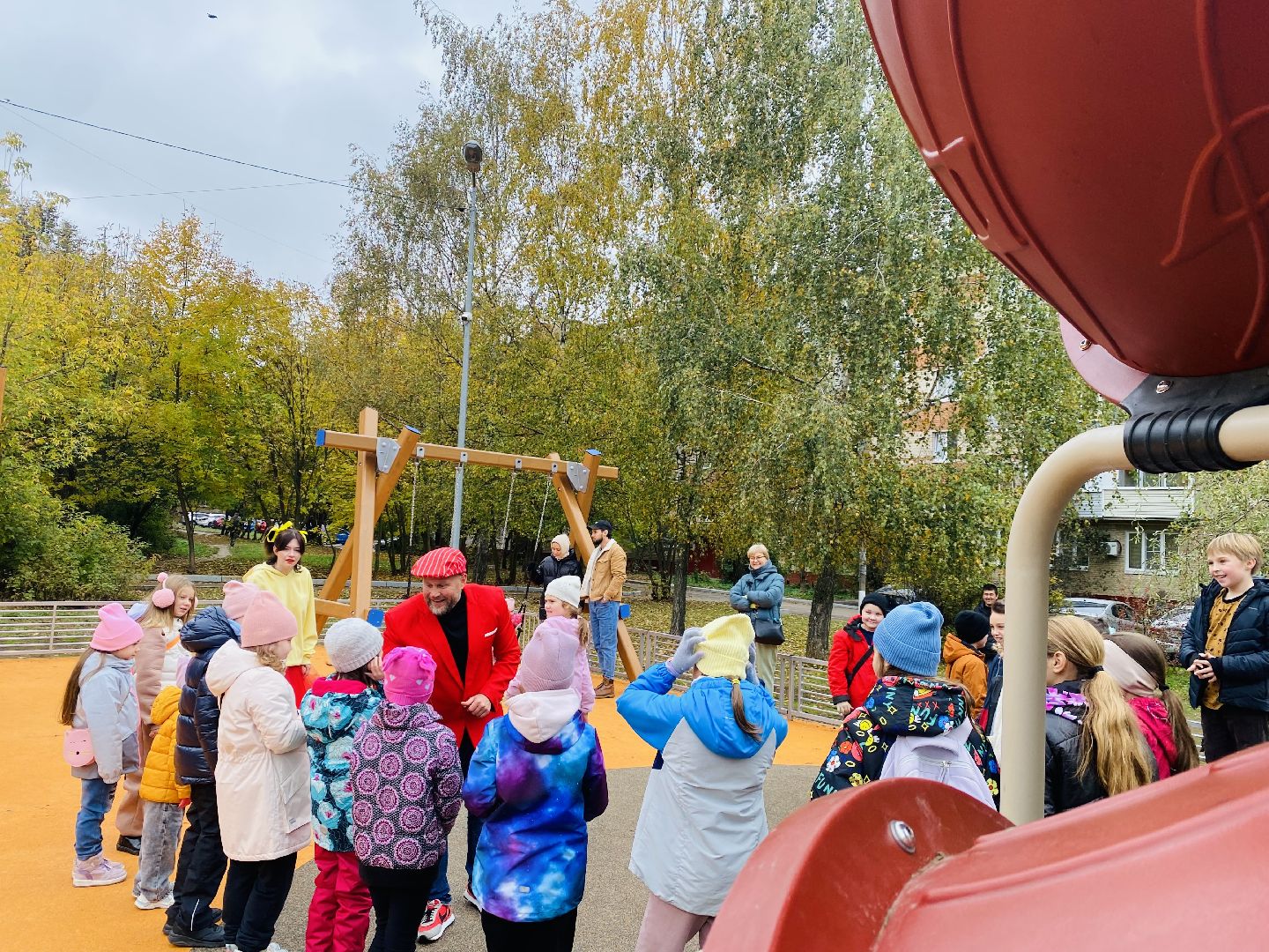 Губернаторская площадка, Программа губернатора, детская площадка, Домодедово, Подмосковье, дети, торжественное открытие,