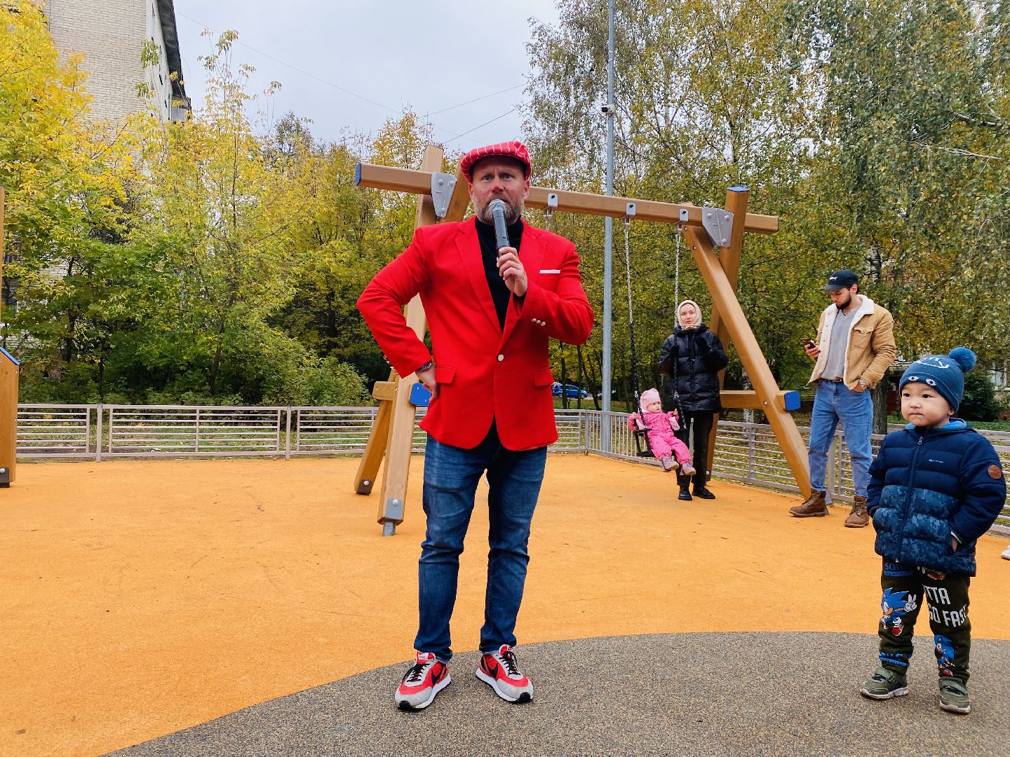 Губернаторская площадка, Программа губернатора, детская площадка, Домодедово, Подмосковье, дети, торжественное открытие,