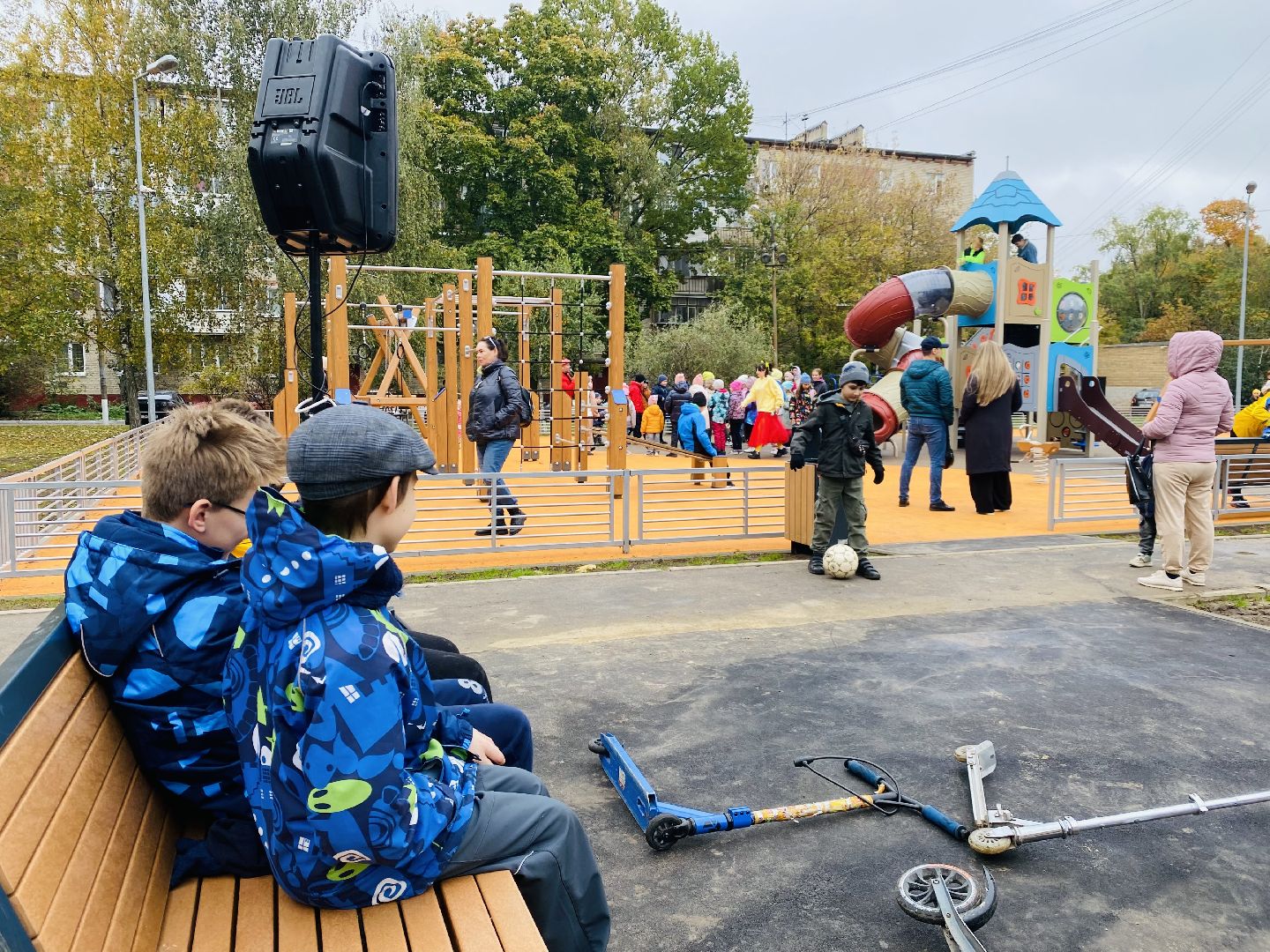 Губернаторская площадка, Программа губернатора, детская площадка, Домодедово, Подмосковье, дети, торжественное открытие,