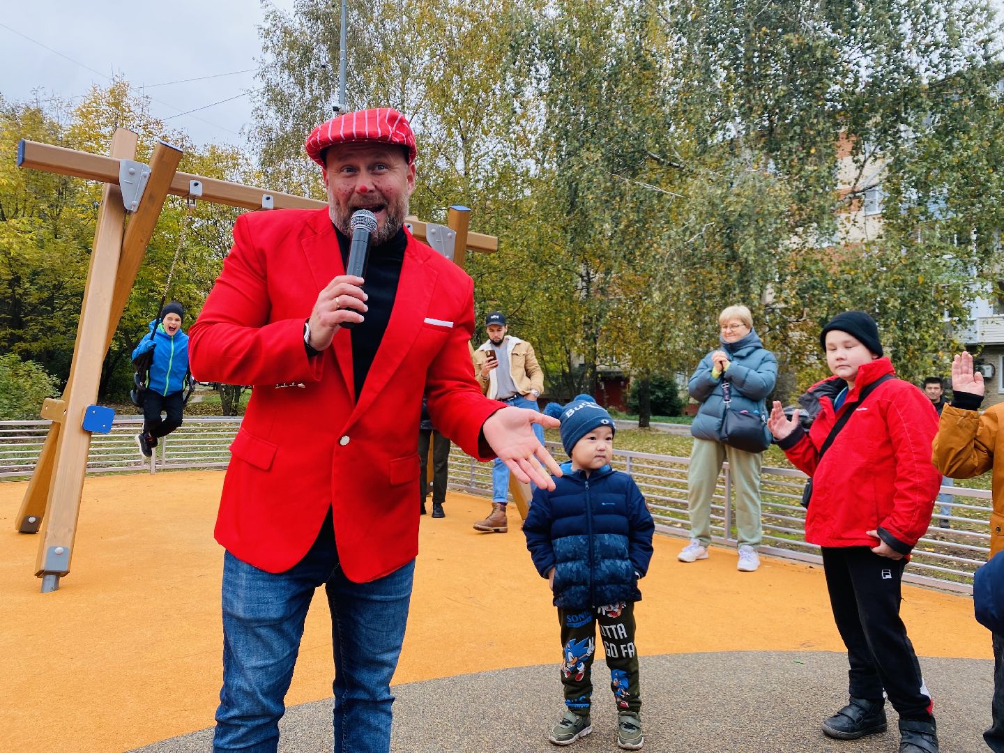 Губернаторская площадка, Программа губернатора, детская площадка, Домодедово, Подмосковье, дети, торжественное открытие,