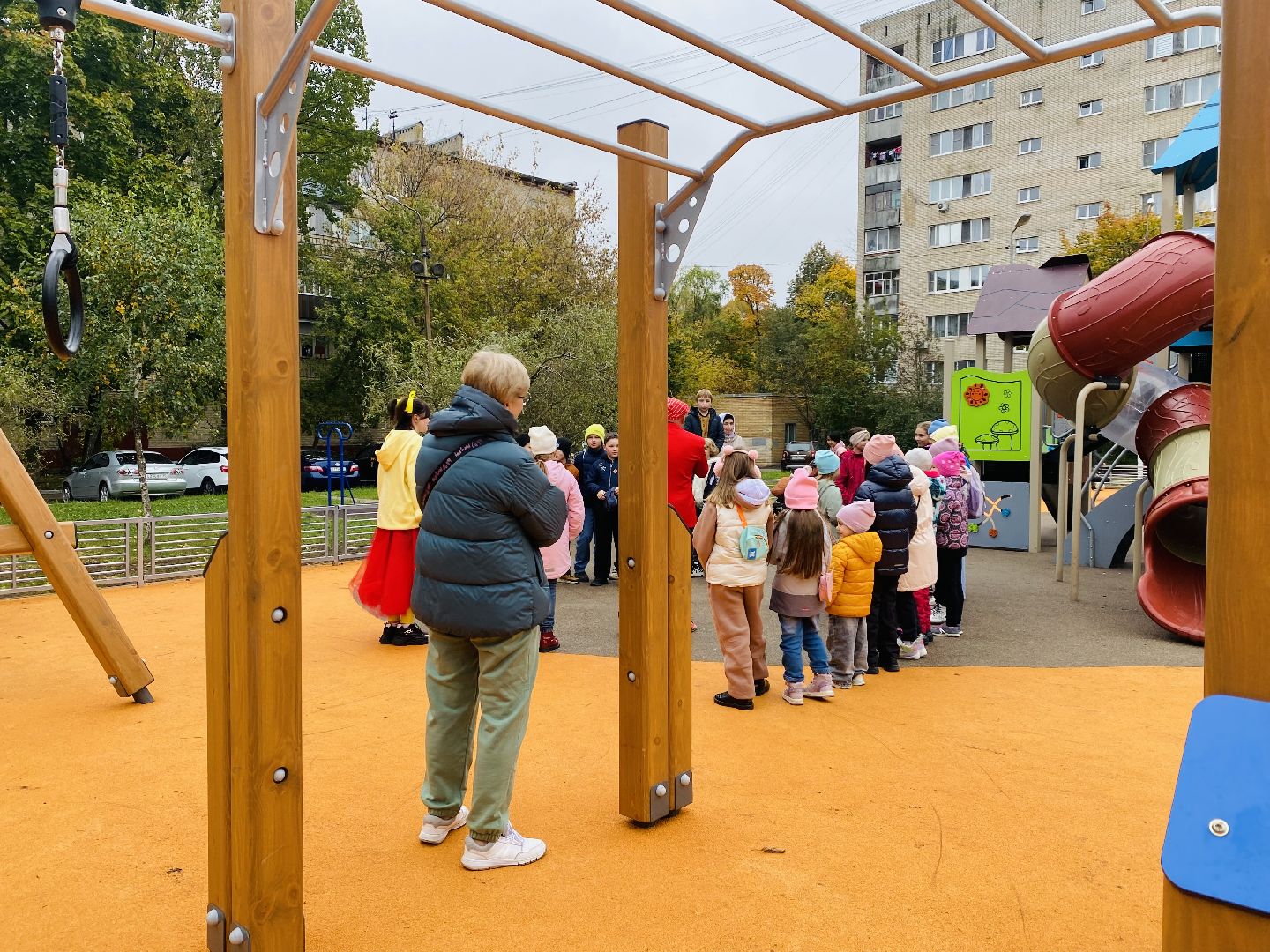 Губернаторская площадка, Программа губернатора, детская площадка, Домодедово, Подмосковье, дети, торжественное открытие,