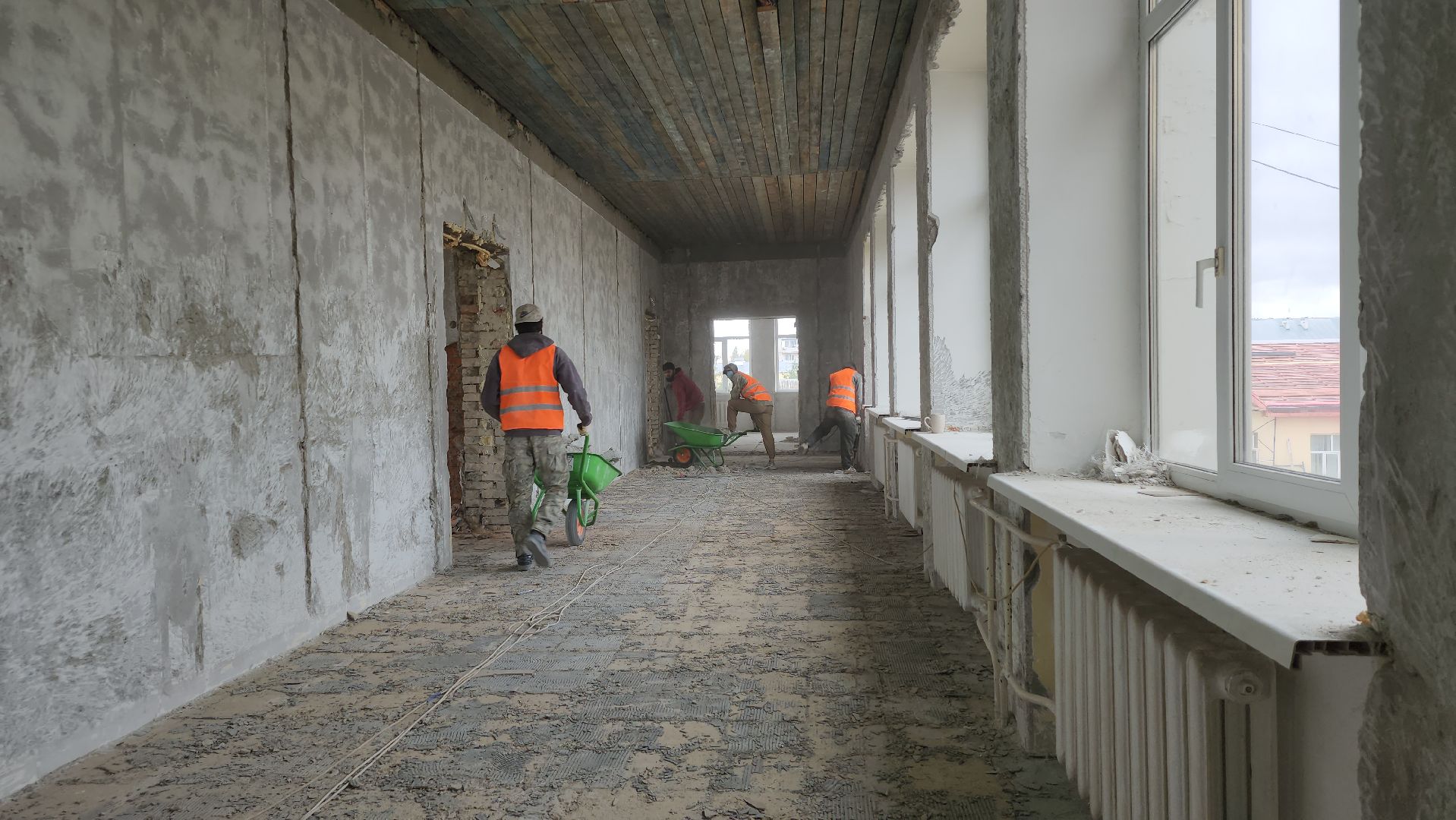 капитальный ремонт, ремонт школы, центр образования, поселок Обухово, Богородский городской округ,