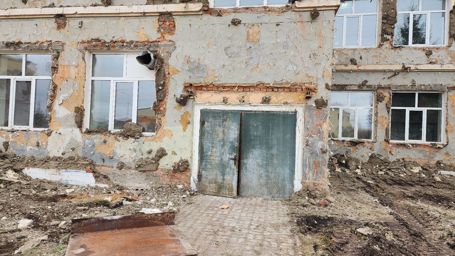 капитальный ремонт, ремонт школы, центр образования, поселок Обухово, Богородский городской округ,