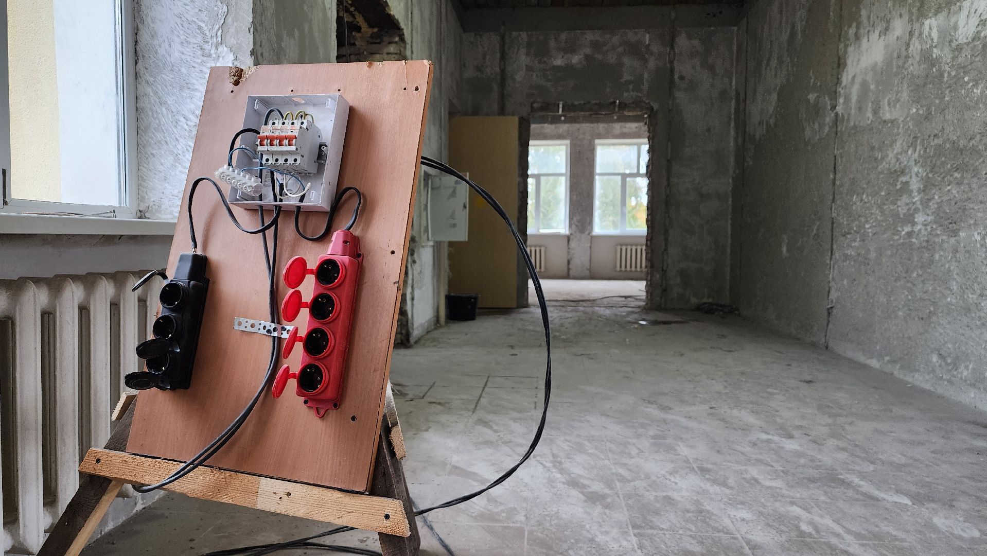 капитальный ремонт, ремонт школы, центр образования, поселок Обухово, Богородский городской округ,