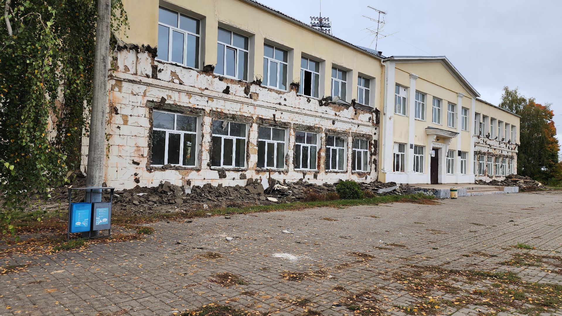 капитальный ремонт, ремонт школы, центр образования, поселок Обухово, Богородский городской округ,