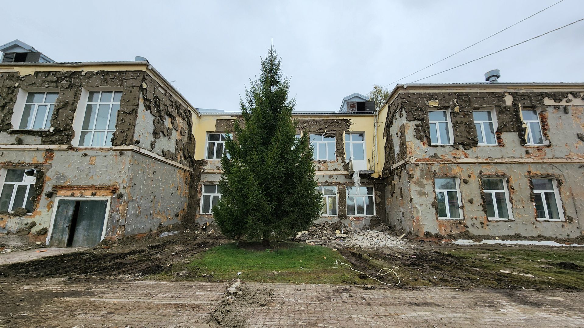 капитальный ремонт, ремонт школы, центр образования, поселок Обухово, Богородский городской округ,