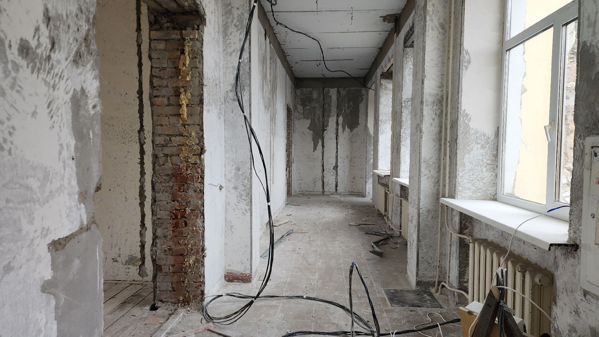 капитальный ремонт, ремонт школы, центр образования, поселок Обухово, Богородский городской округ,