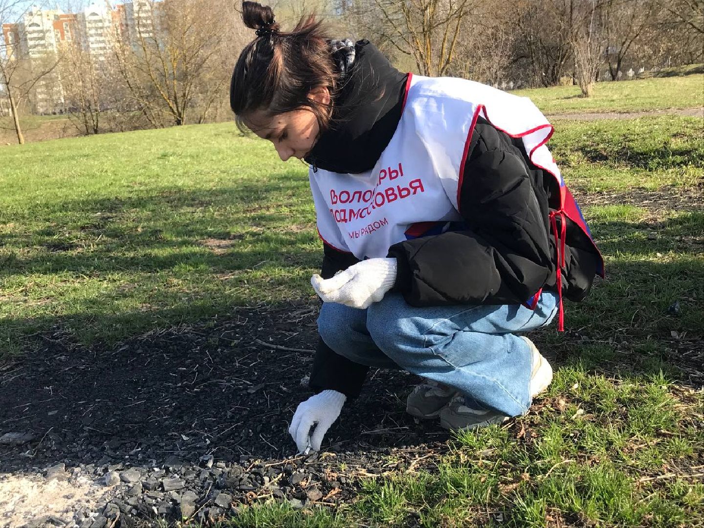 волонтеры, Коломна, уборка