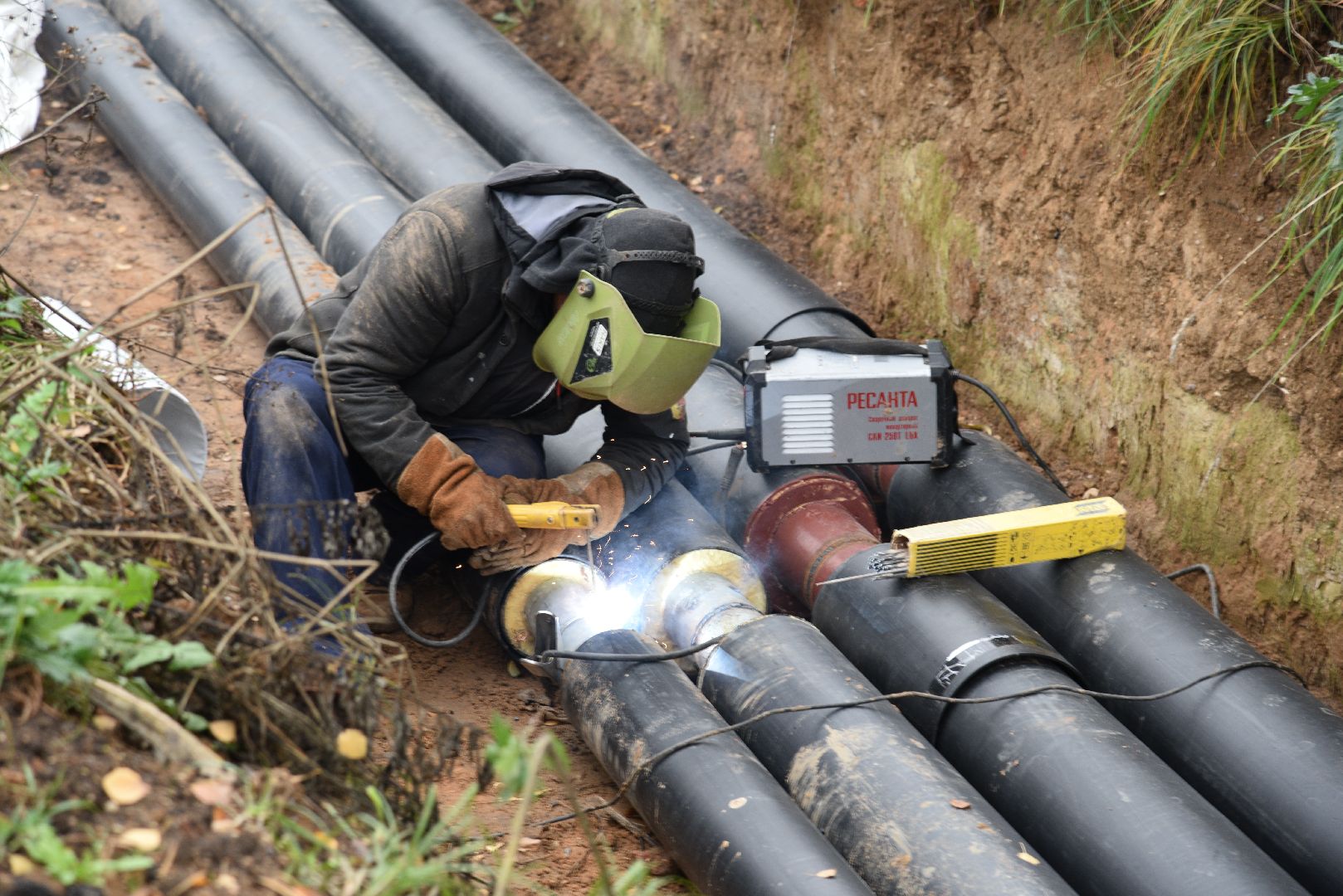 лотошино, новолотошино, жкх, теплотрасса, замена труб отопления, ремонт теплотрассы, ремонт тепловых сетей,