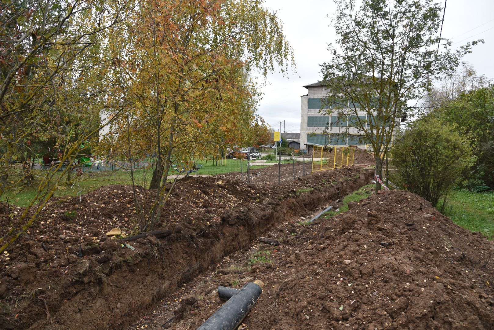 лотошино, новолотошино, жкх, теплотрасса, замена труб отопления, ремонт теплотрассы, ремонт тепловых сетей,