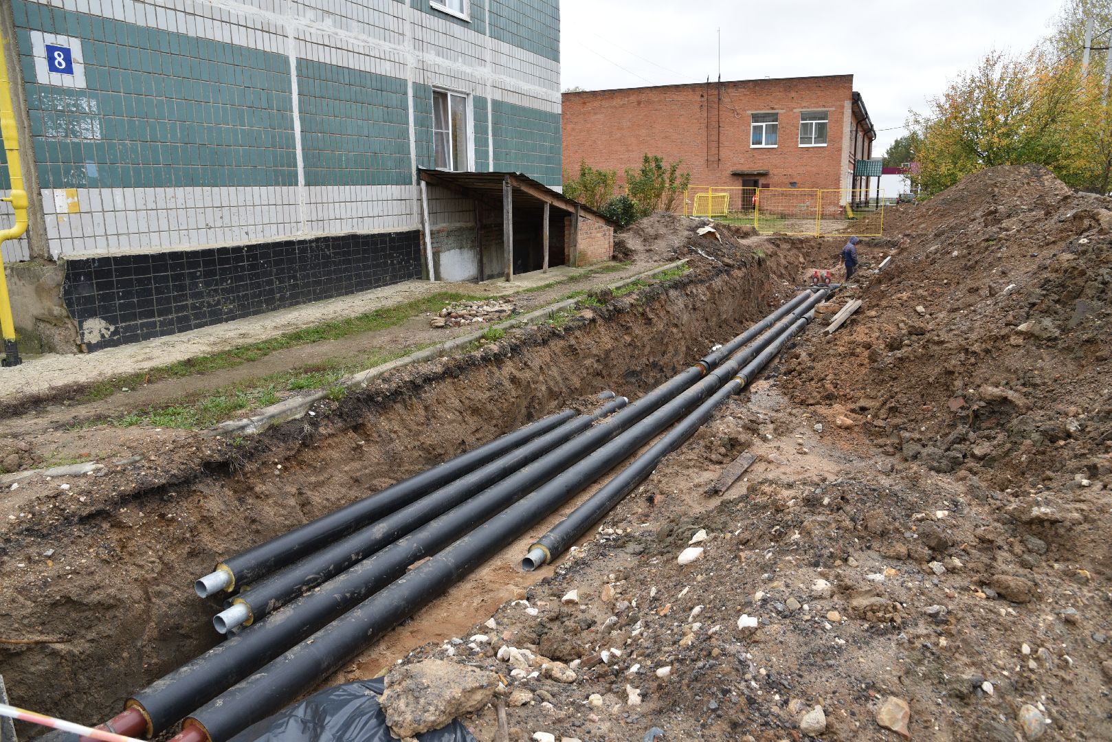 лотошино, новолотошино, жкх, теплотрасса, замена труб отопления, ремонт теплотрассы, ремонт тепловых сетей,