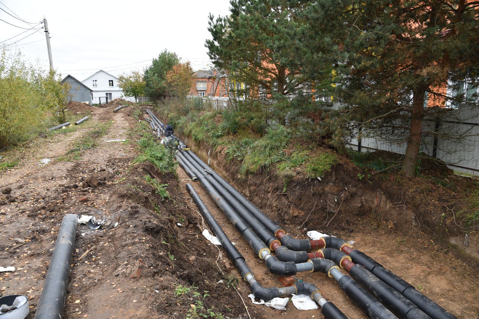 лотошино, новолотошино, жкх, теплотрасса, замена труб отопления, ремонт теплотрассы, ремонт тепловых сетей,