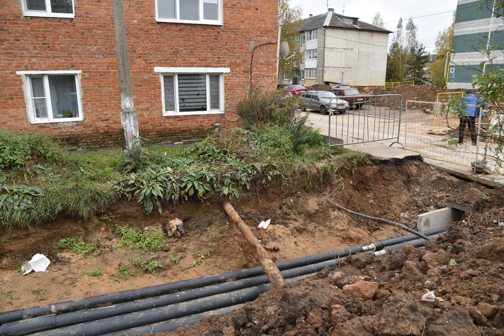 лотошино, новолотошино, жкх, теплотрасса, замена труб отопления, ремонт теплотрассы, ремонт тепловых сетей,