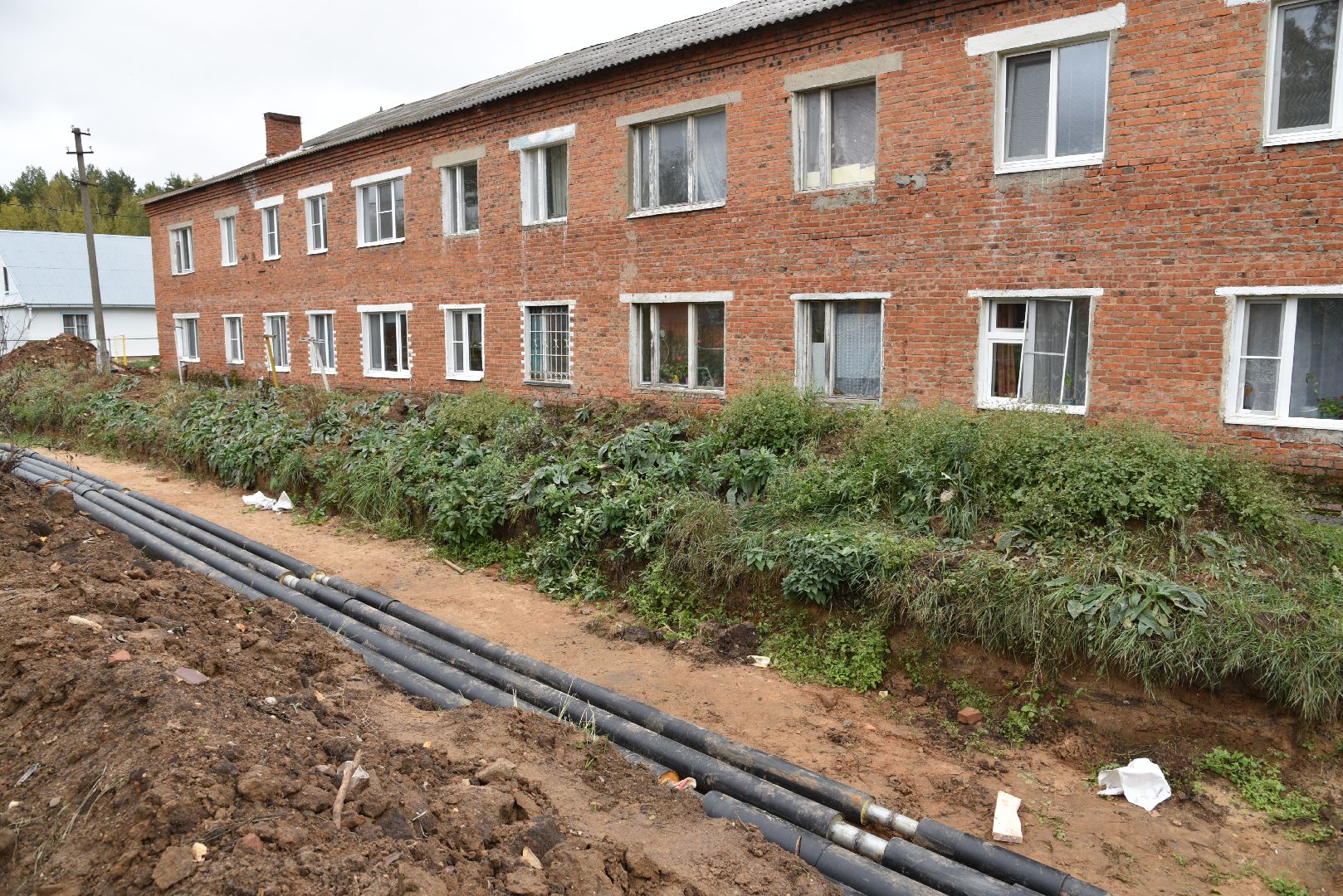 лотошино, новолотошино, жкх, теплотрасса, замена труб отопления, ремонт теплотрассы, ремонт тепловых сетей,