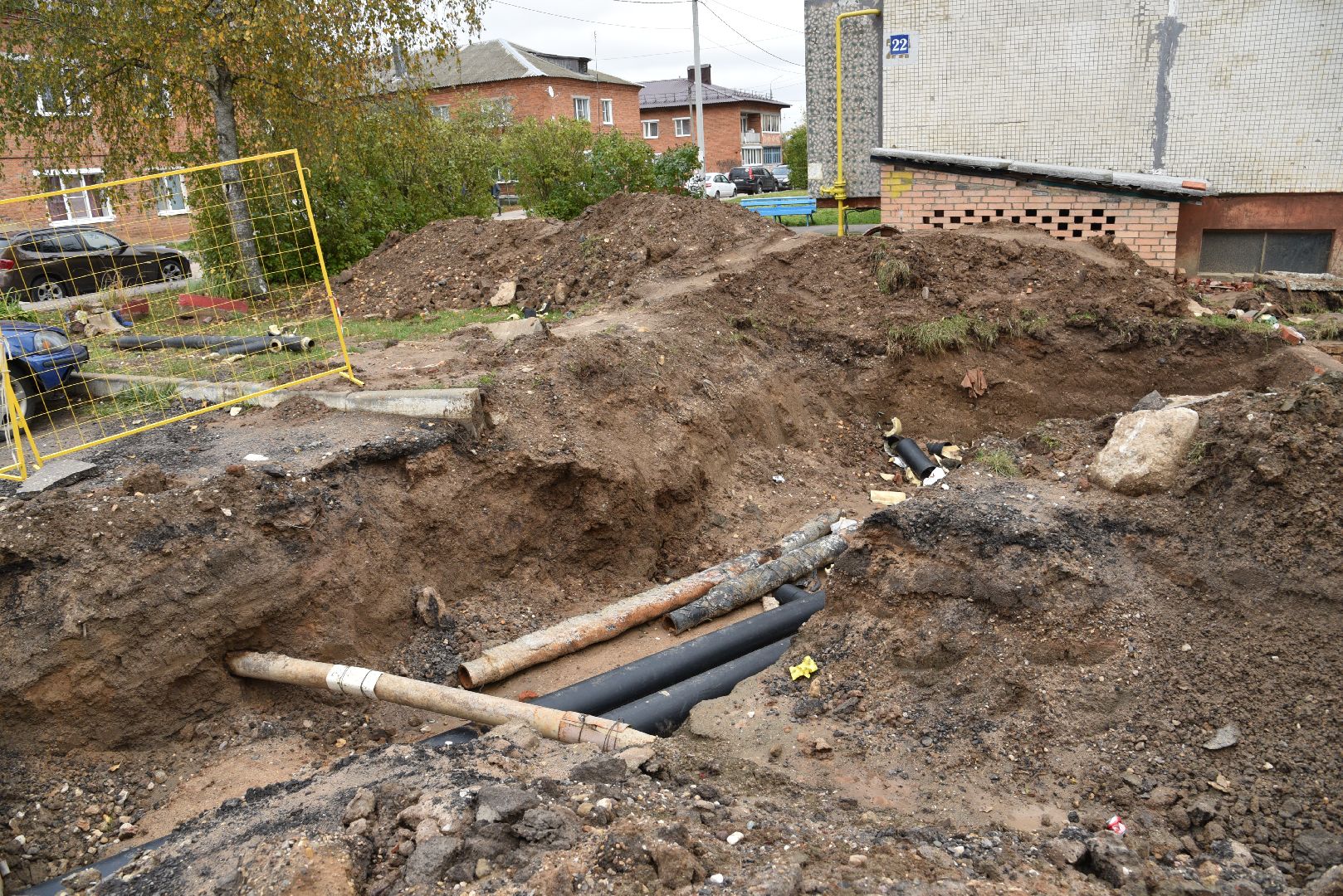 лотошино, новолотошино, жкх, теплотрасса, замена труб отопления, ремонт теплотрассы, ремонт тепловых сетей,