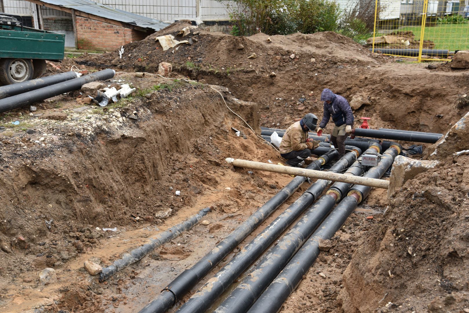 лотошино, новолотошино, жкх, теплотрасса, замена труб отопления, ремонт теплотрассы, ремонт тепловых сетей,