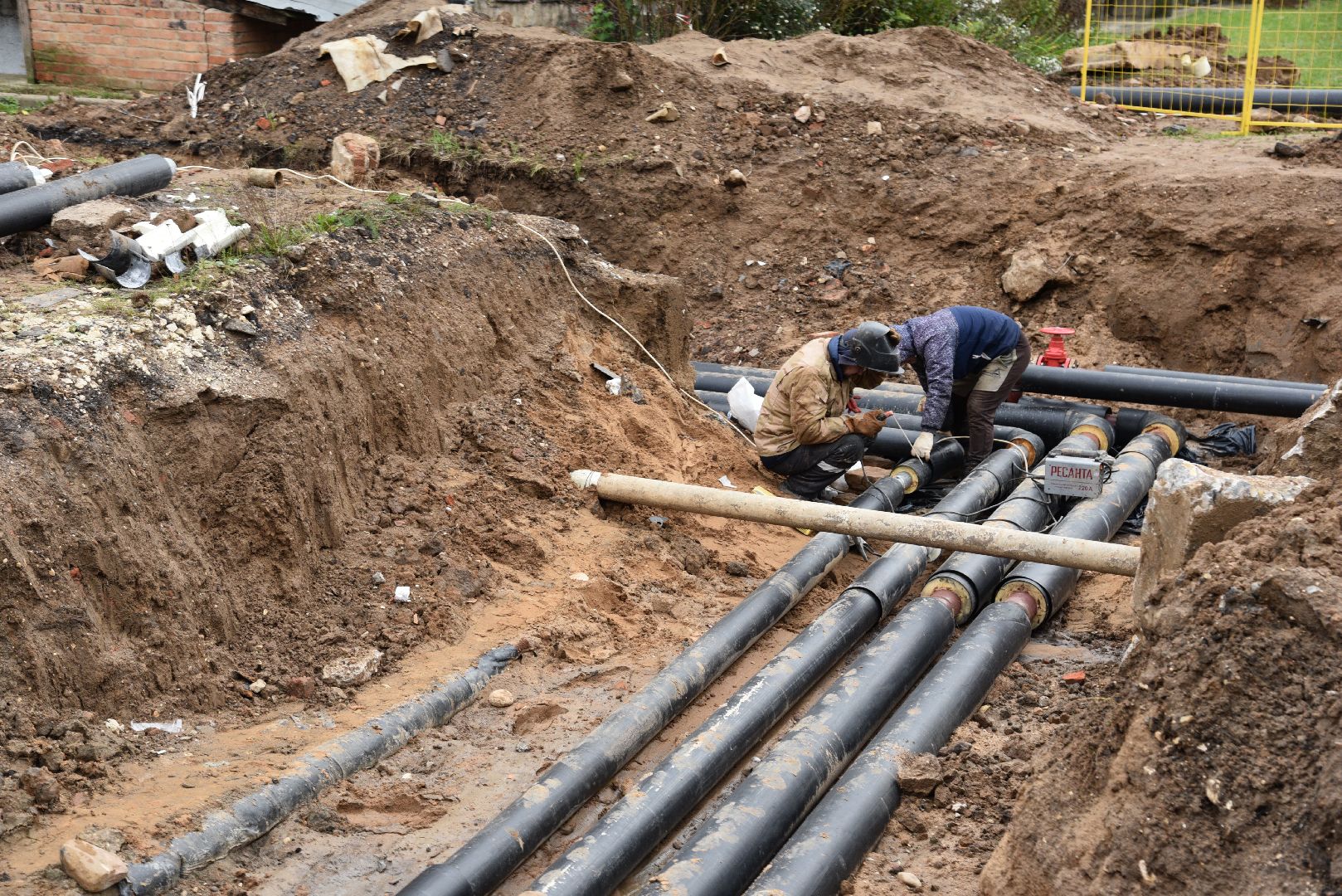 лотошино, новолотошино, жкх, теплотрасса, замена труб отопления, ремонт теплотрассы, ремонт тепловых сетей,