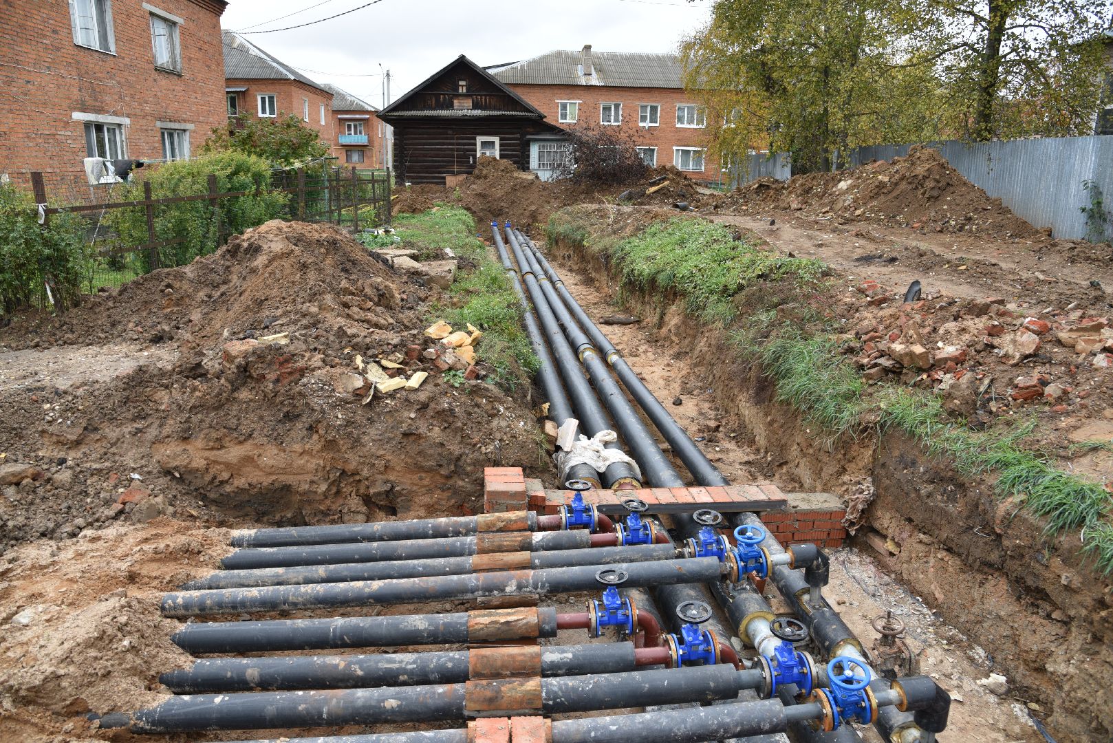 лотошино, новолотошино, жкх, теплотрасса, замена труб отопления, ремонт теплотрассы, ремонт тепловых сетей,