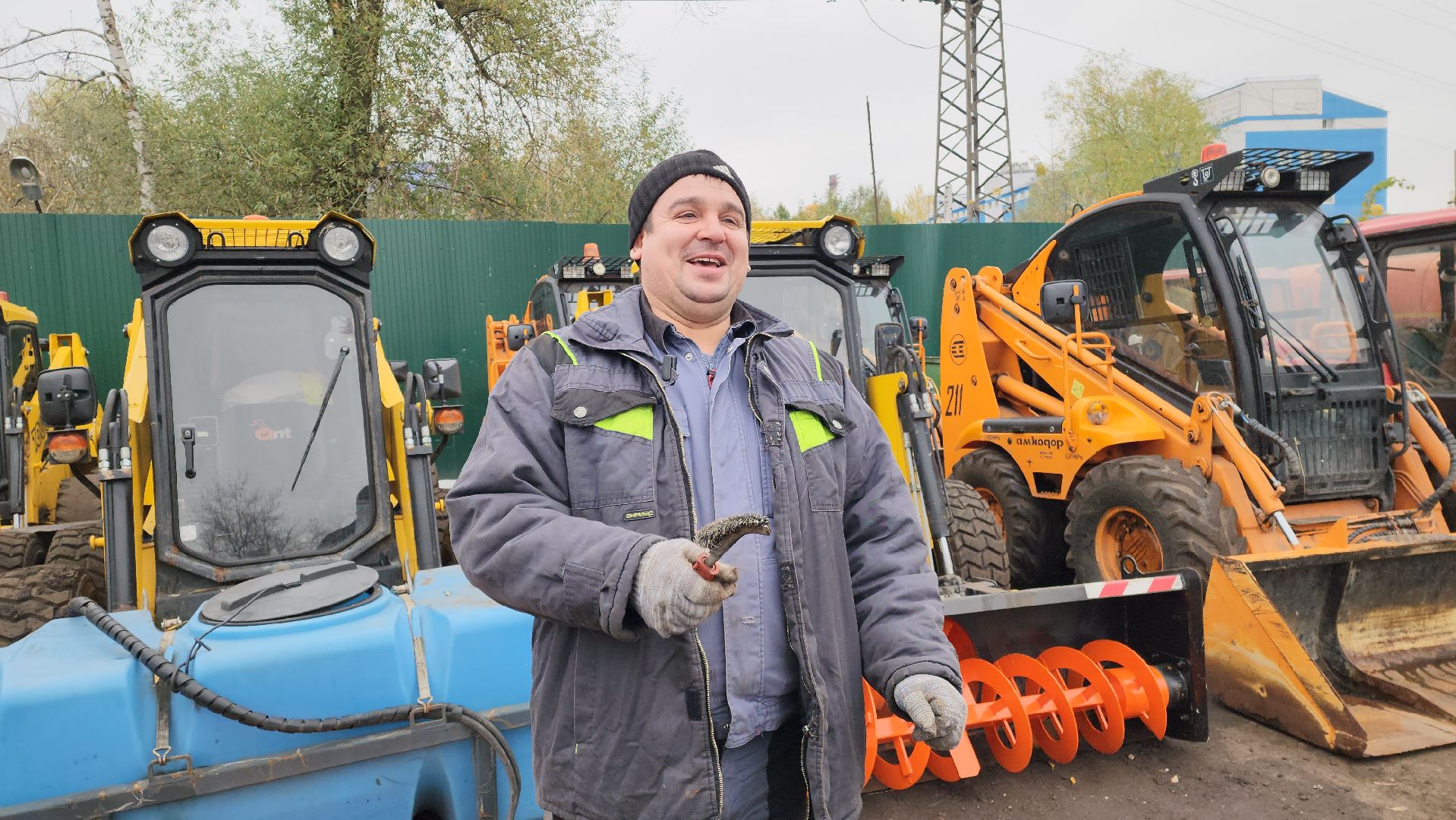 зима, трактор, сезон, жкх, дворы,