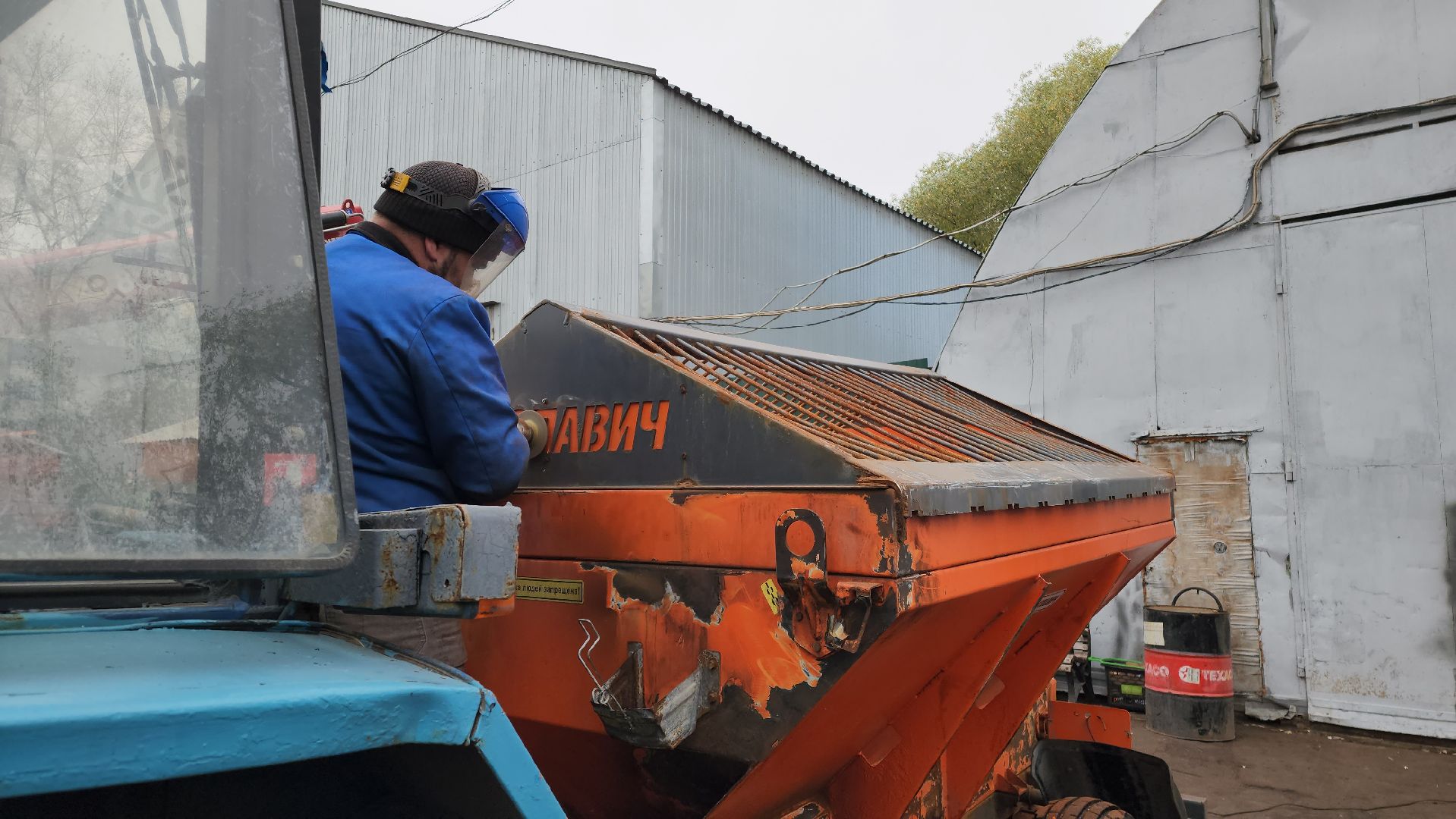 зима, трактор, сезон, жкх, дворы,