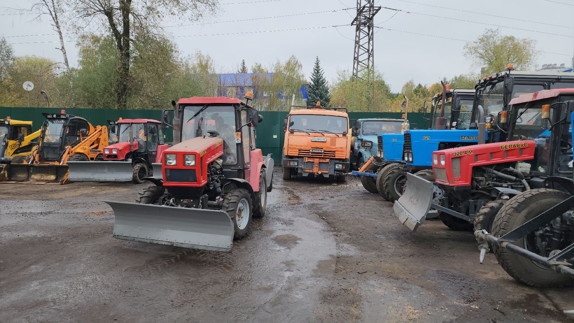 зима, трактор, сезон, жкх, дворы,