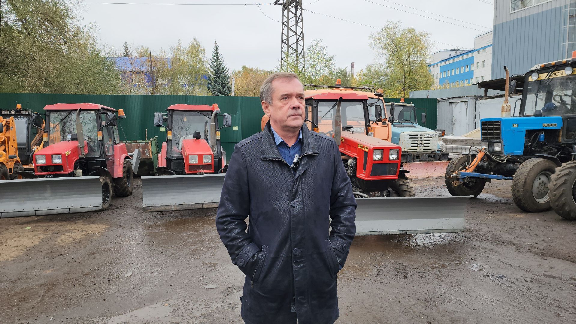 зима, трактор, сезон, жкх, дворы,