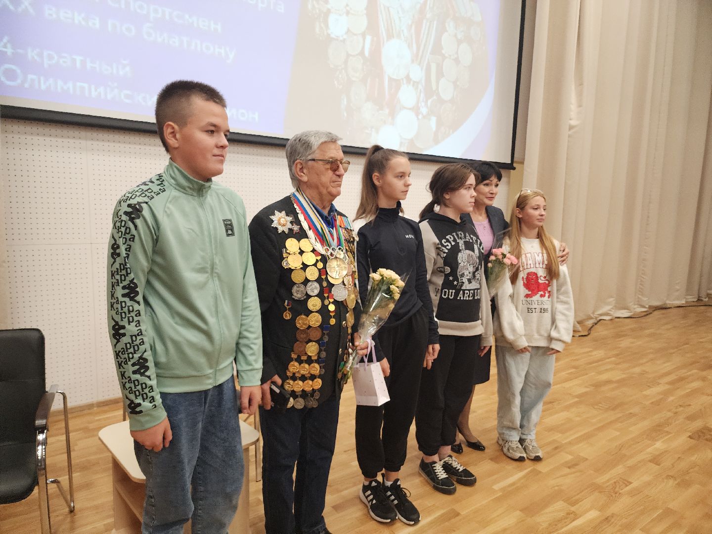 звезды спорта, встречи со школьниками, биатлон,