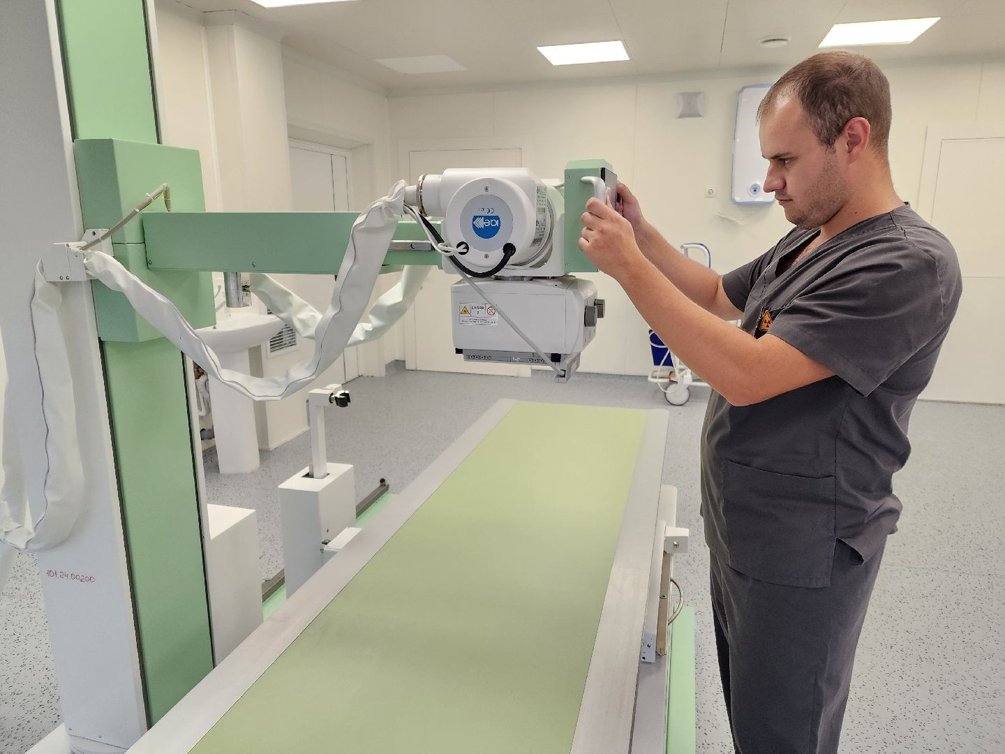 Чехов, Чеховская больница, новое оборудование, рентген-аппарат, рентгенкабинет, диагностика, исследования, рентгеновский комплекс, программа Здравоохранение Подмосковья,