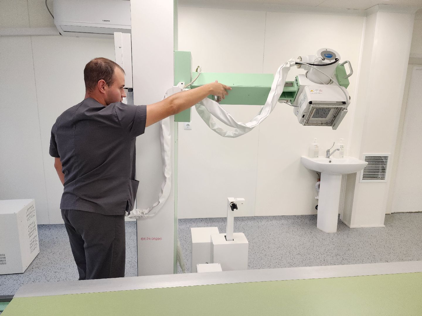 Чехов, Чеховская больница, новое оборудование, рентген-аппарат, рентгенкабинет, диагностика, исследования, рентгеновский комплекс, программа Здравоохранение Подмосковья,