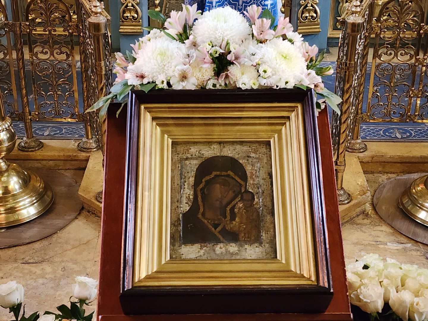 Чехов, Всероссийский молебен, икона Казанской Божией Матери, Анно-Зачатьевский храм, молебен о победе, богослужение,