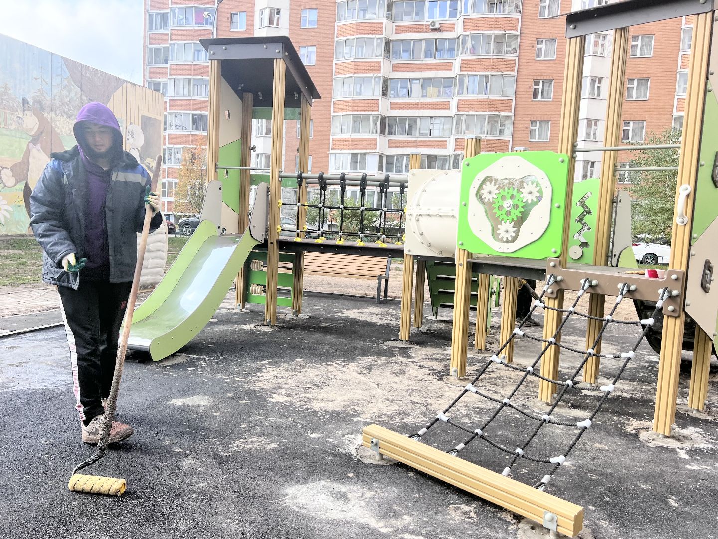 Балашиха, Подмосковье, модернизация детских игровых площадок, безопасное покрытие,благоустройство дворовой территории,