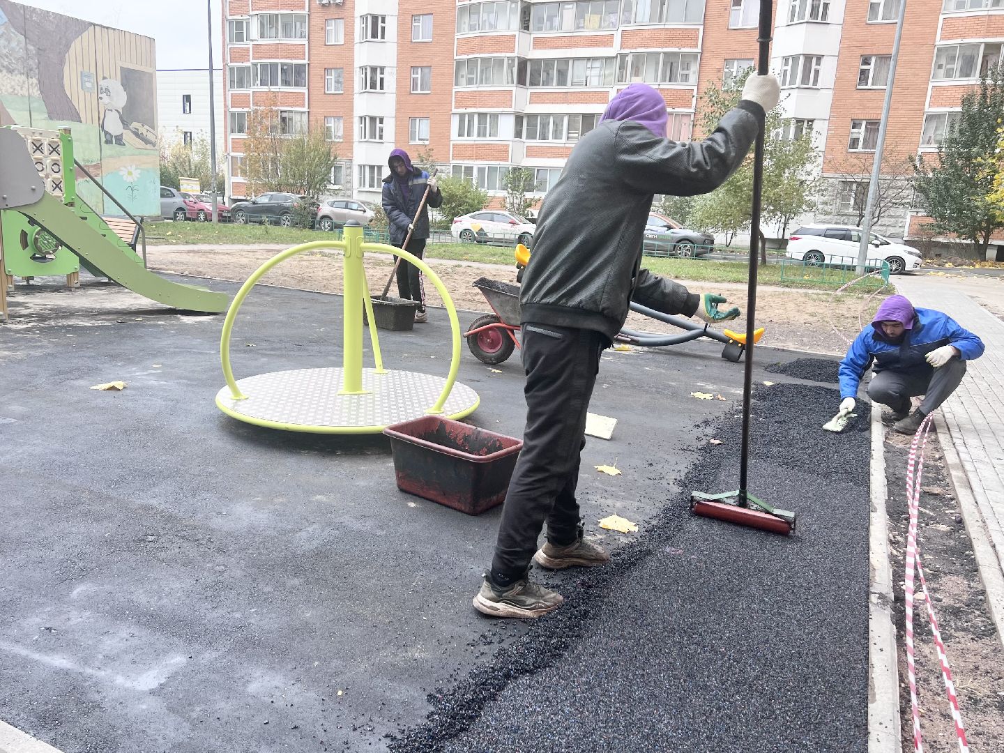 Балашиха, Подмосковье, модернизация детских игровых площадок, безопасное покрытие,благоустройство дворовой территории,