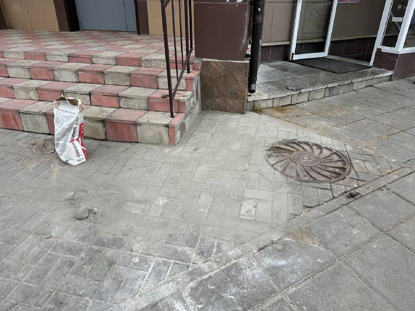 ремонт тротуаров, плитка,