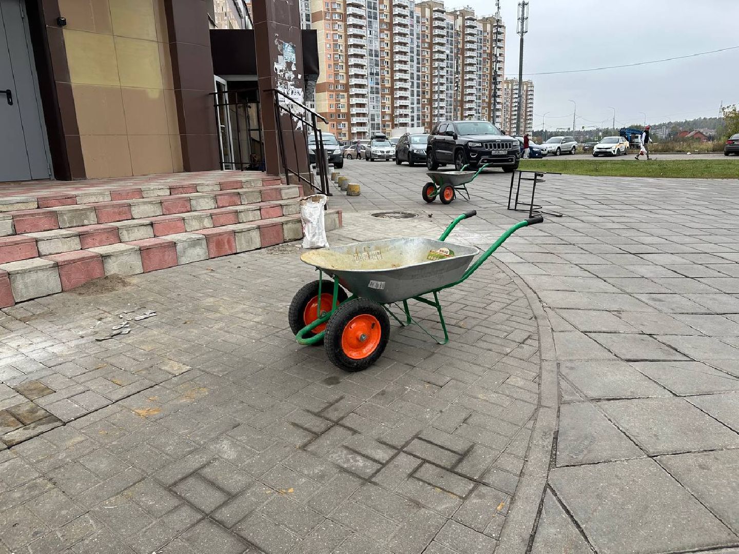 ремонт тротуаров, плитка,