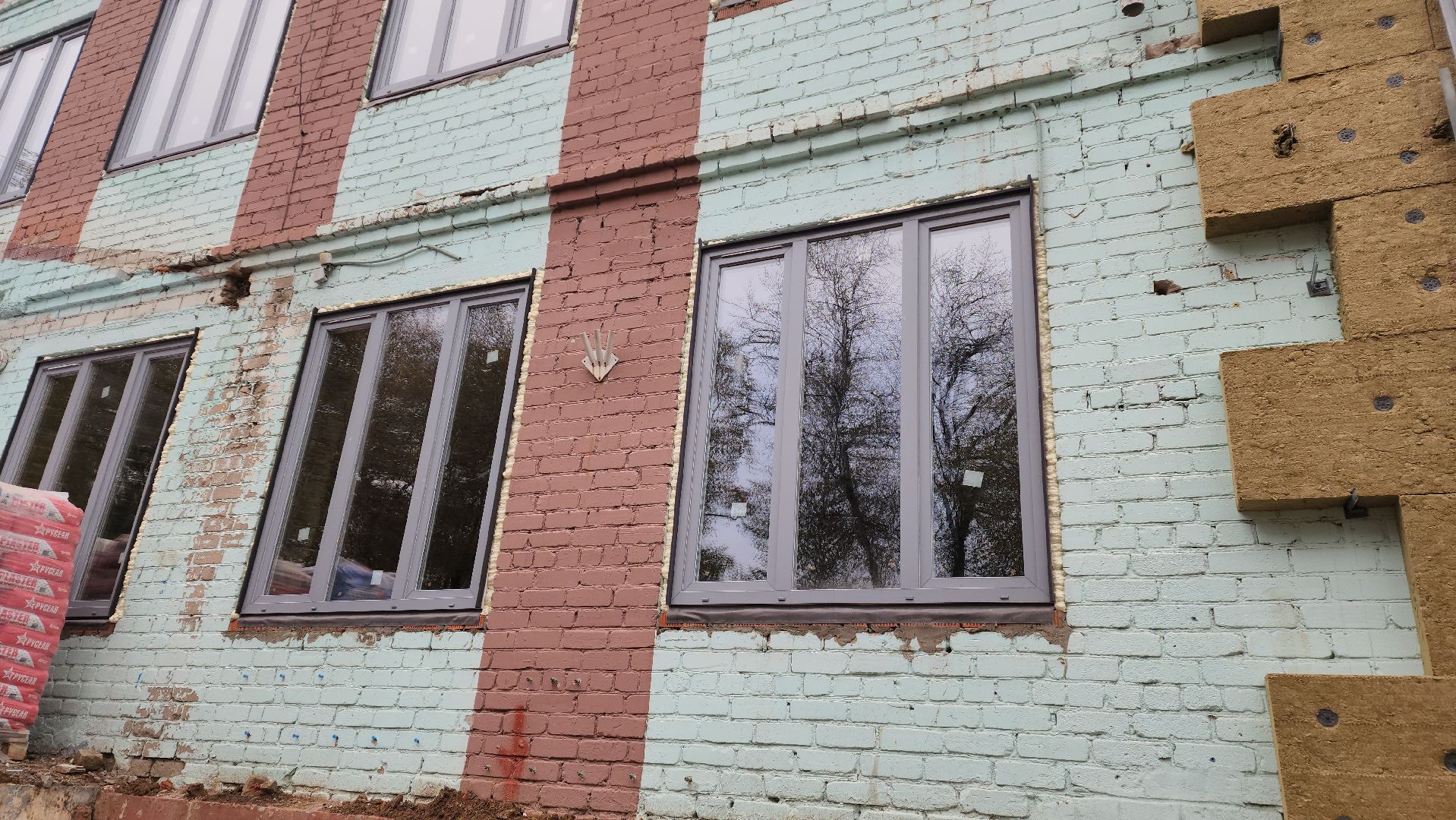 ремонт школы, Лобня, Фасад,