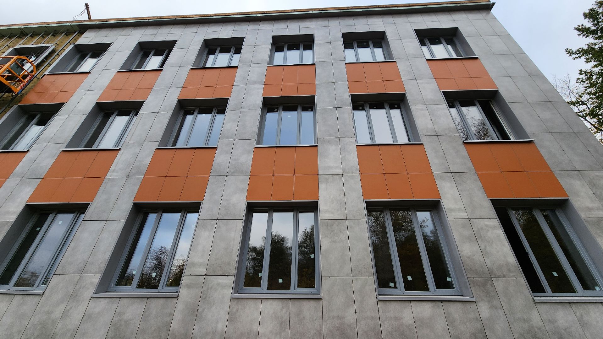 ремонт школы, Лобня, Фасад,